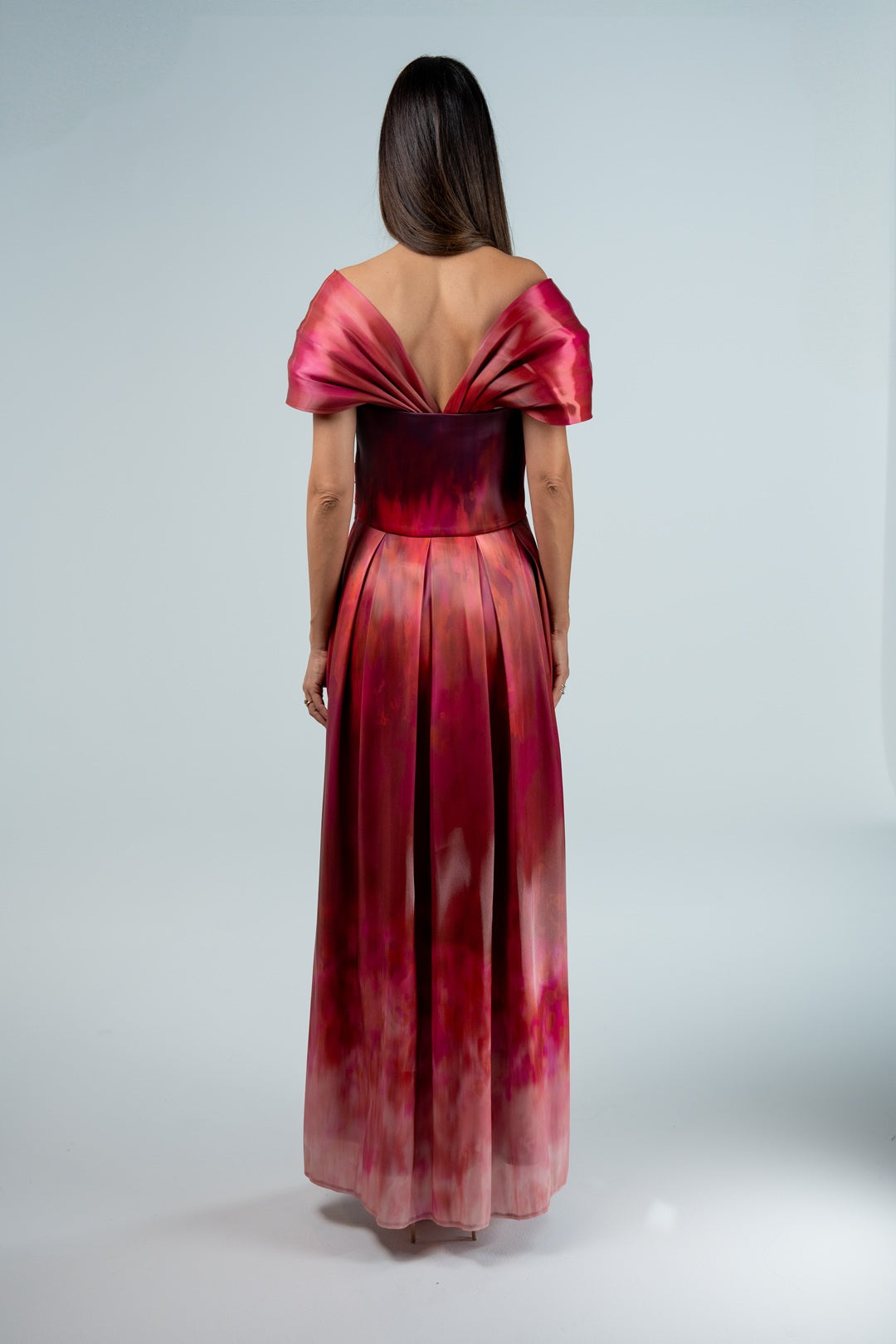 ROYAL OMBRÉ TAFFETA DRESS