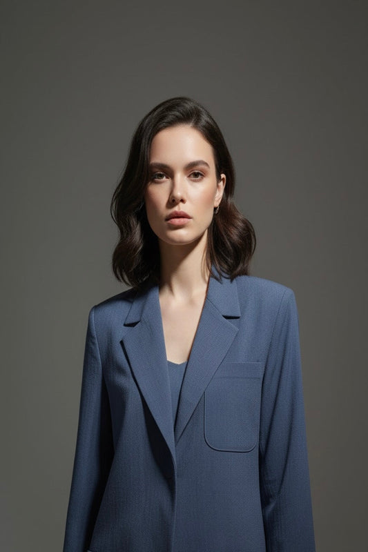 NAVY BLUE CUPRO JACKET